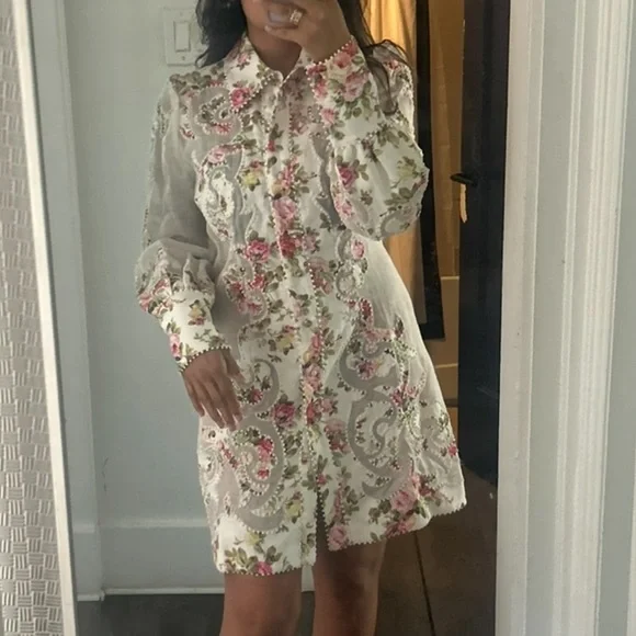Floral Button-Up Dress - Picture 2 of 4